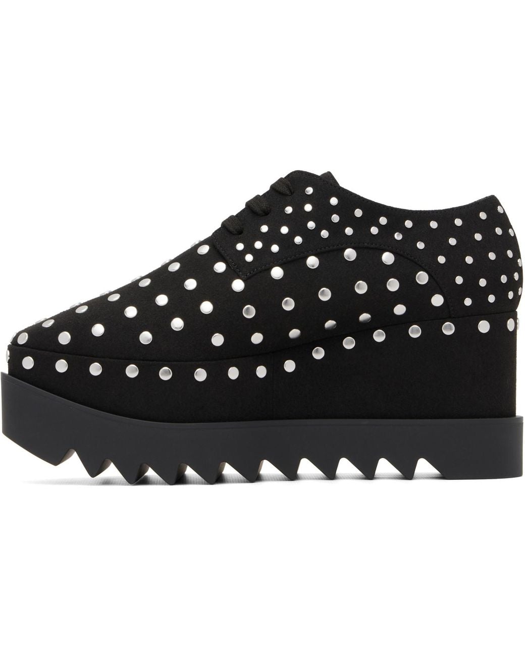 Stella McCartney Black Elyse Studded Platform Derbys
