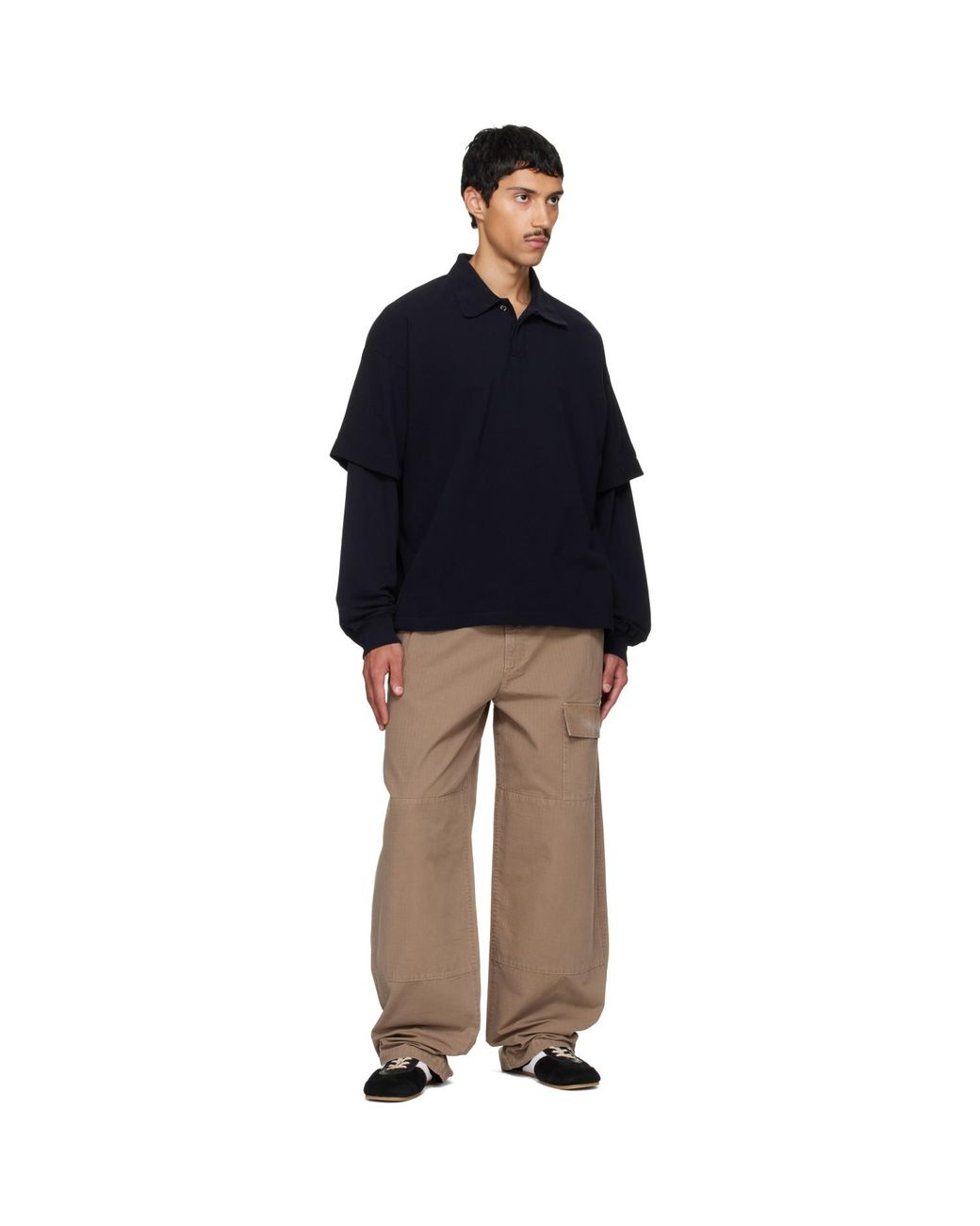 Agolde Brown Khaki Donohue Cargo Pants for men