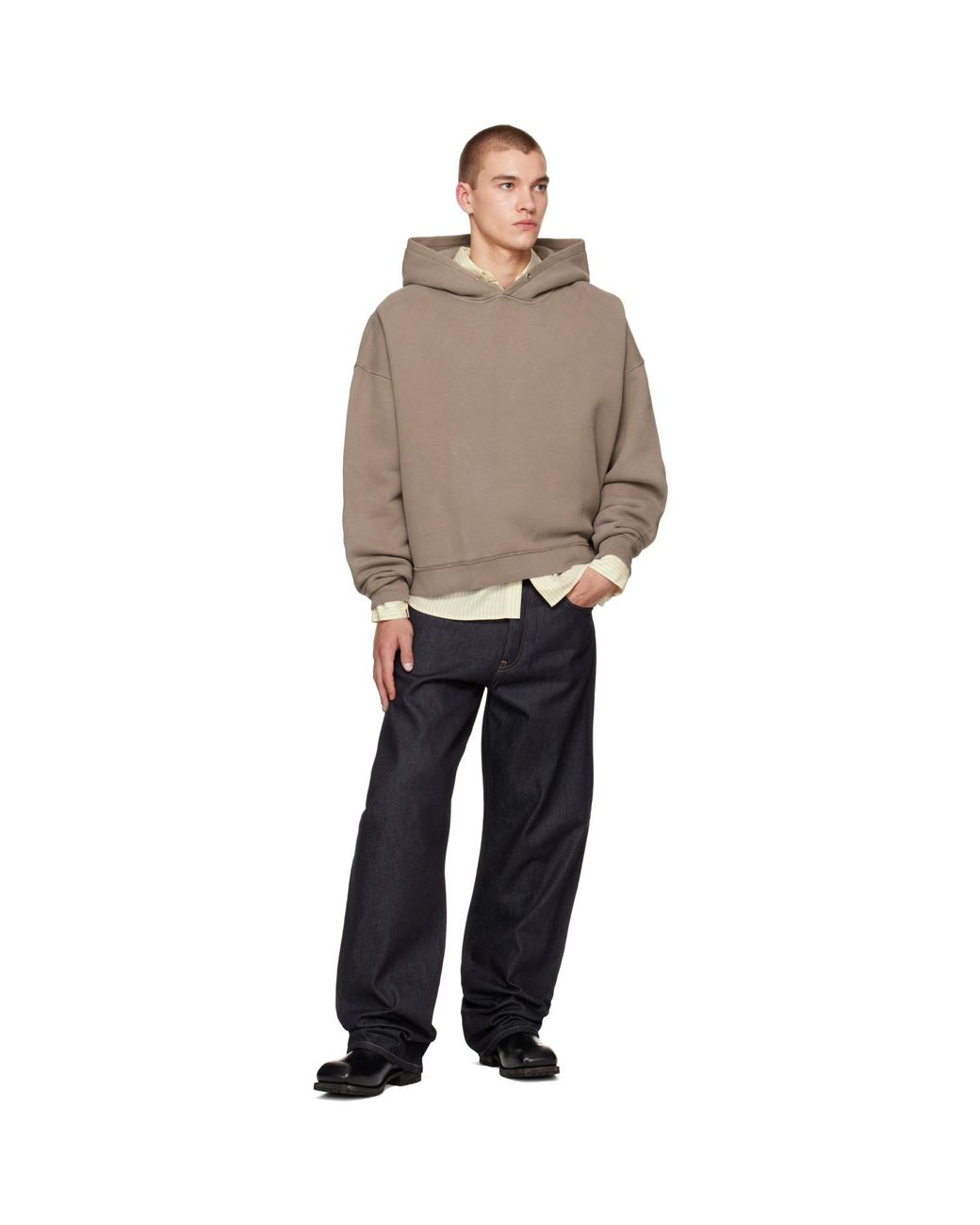 sunflower Gray Taupe Sweat Hoodie for men