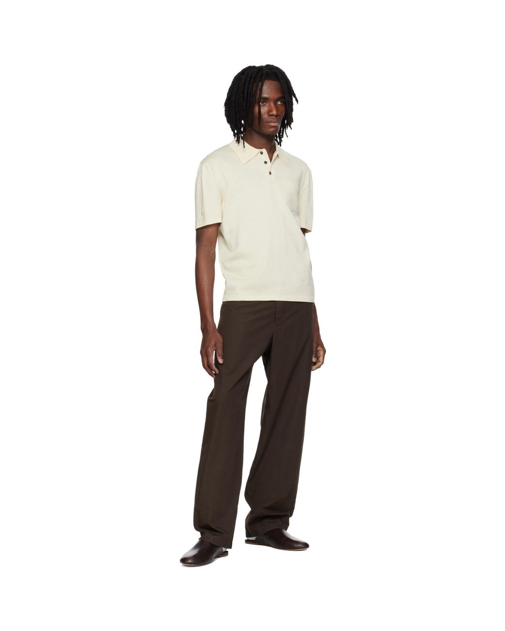 A.P.C. Black Off- Colin Polo for men