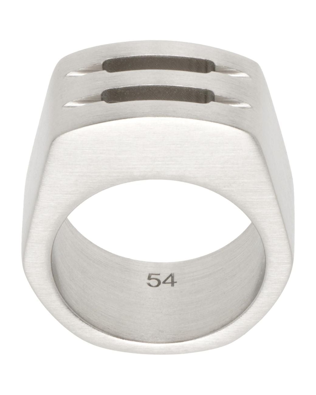 Rick Owens White Grill Ring for men