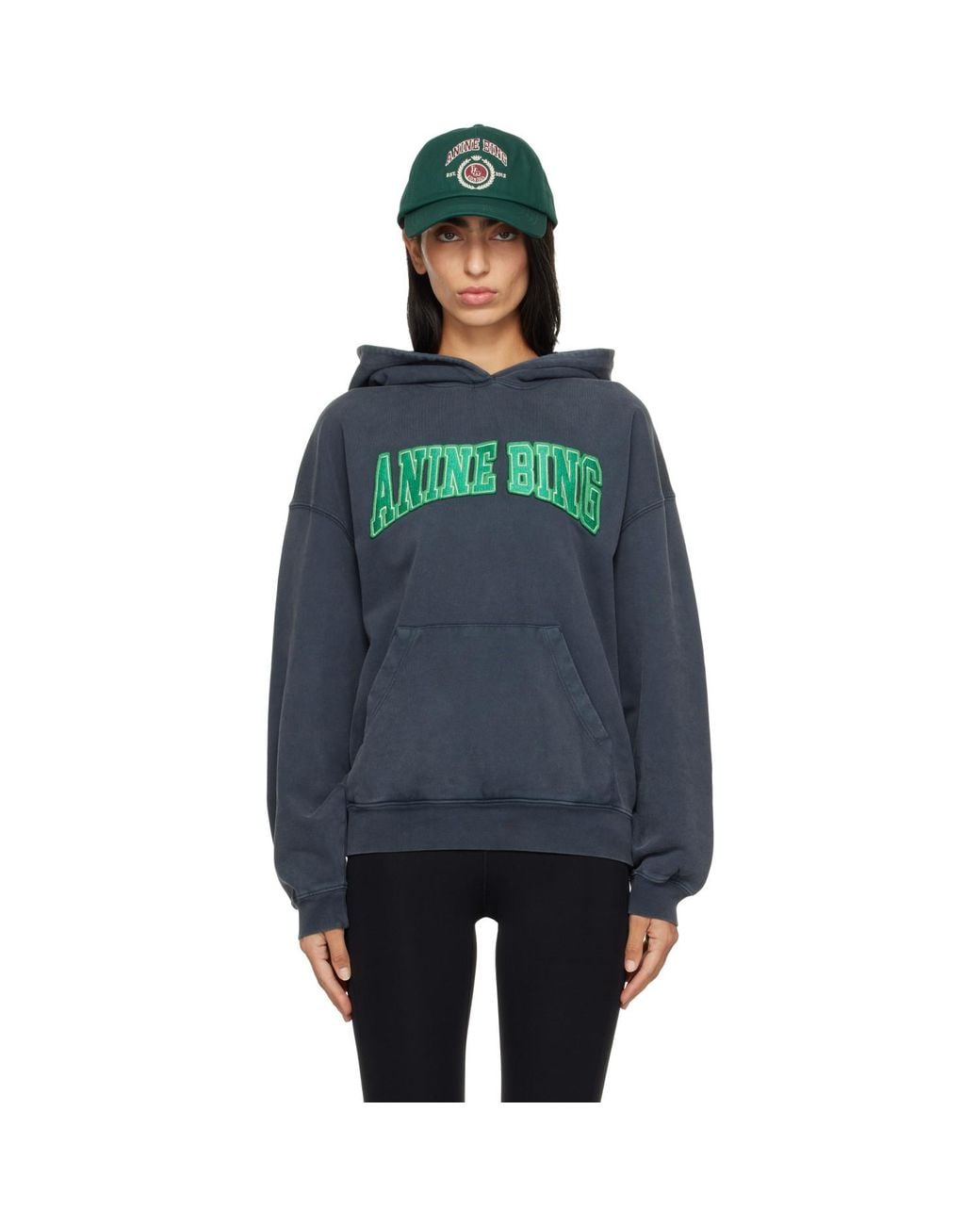 Anine Bing Blue Harvey Hoodie