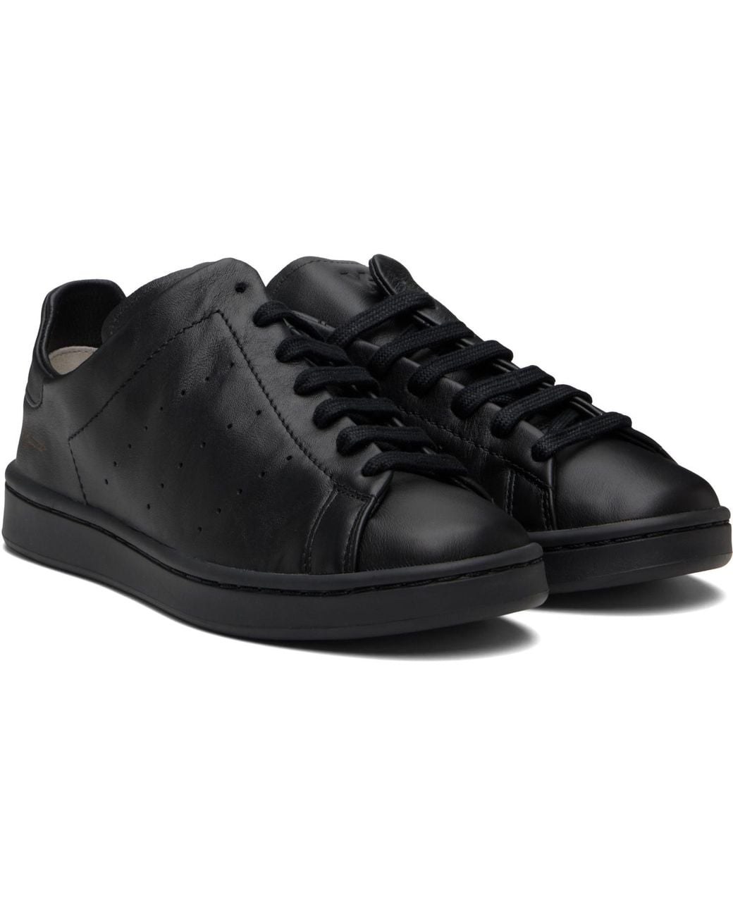 Y-3 Black Diagonal Stan Smith Sneakers for men