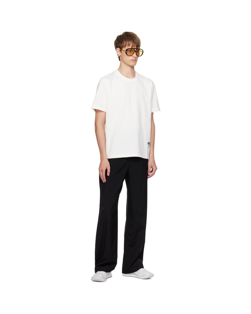 Bottega Veneta White Off- Cotton T-Shirt for men