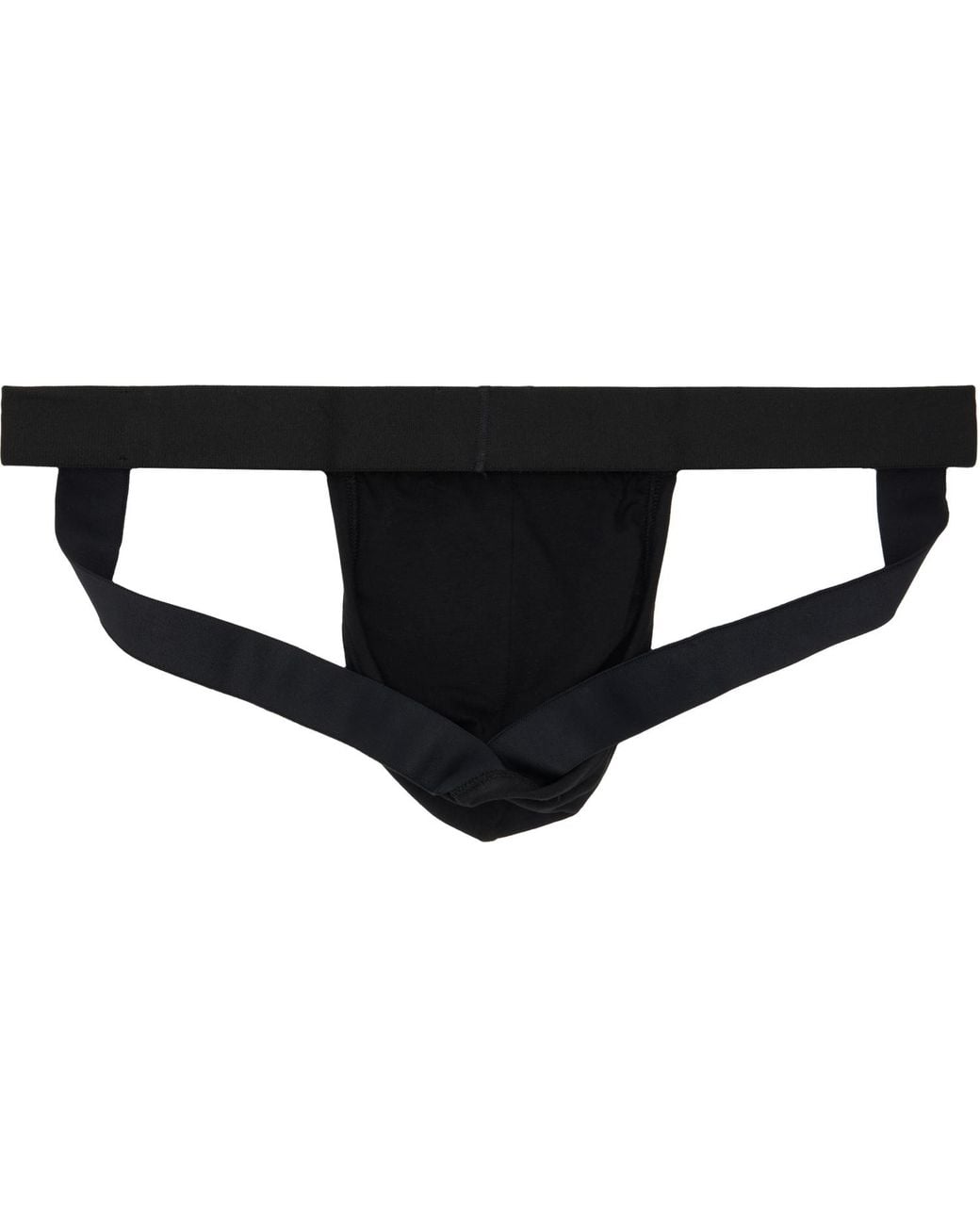 Vetements Black Logo Jockstrap for men