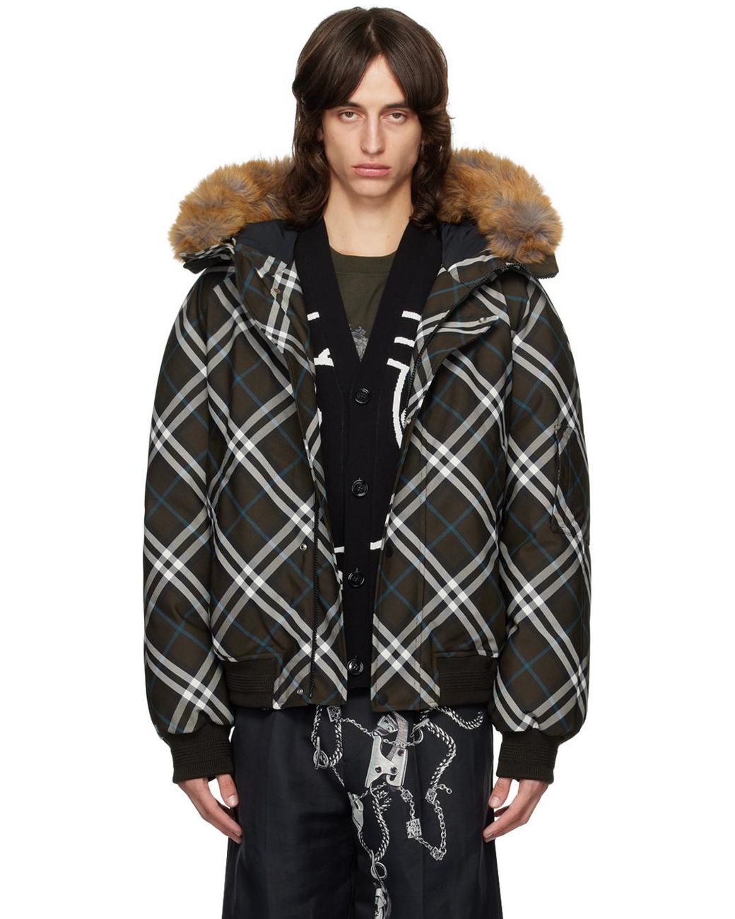 Burberry faux fur jacket hotsell