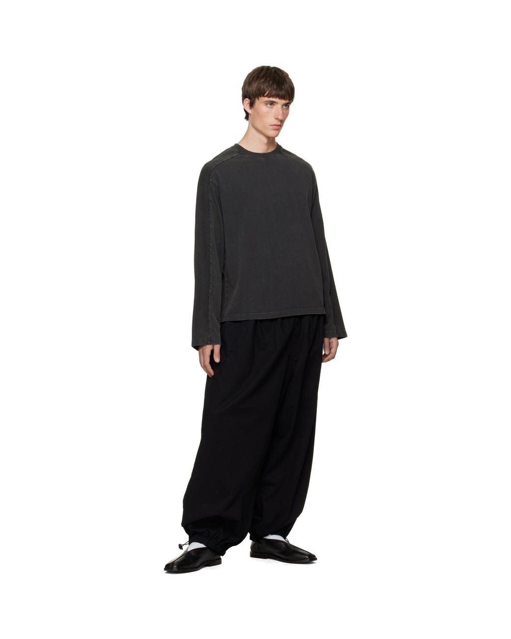 Entire studios Black Heavy Long Sleeve T-Shirt for men