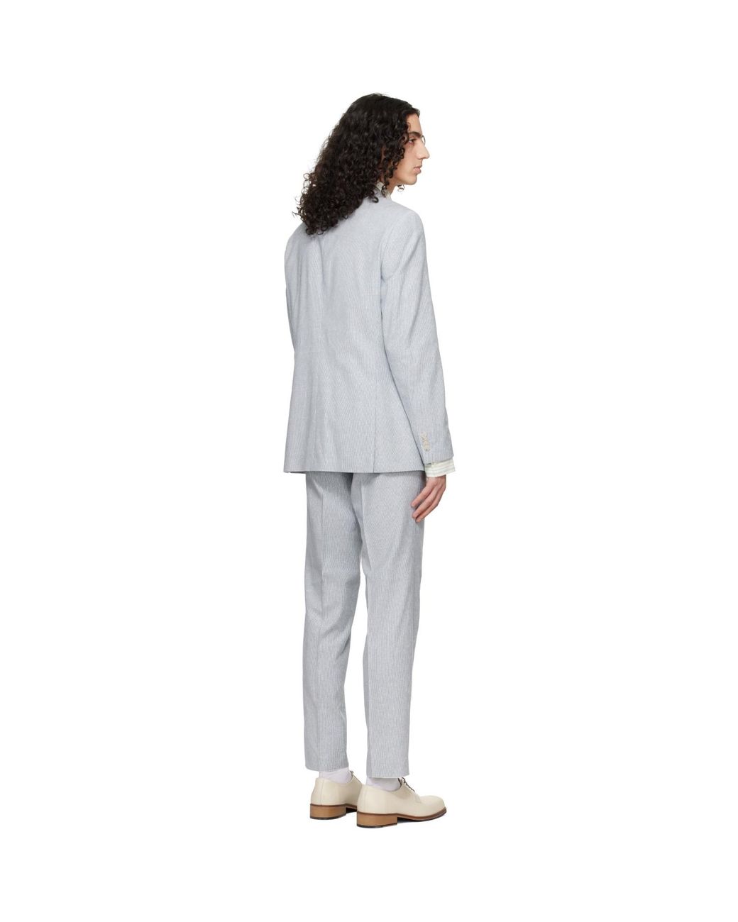 Boss Black Two-Piece Regular-Fit Stretch Bouclé Suit for men