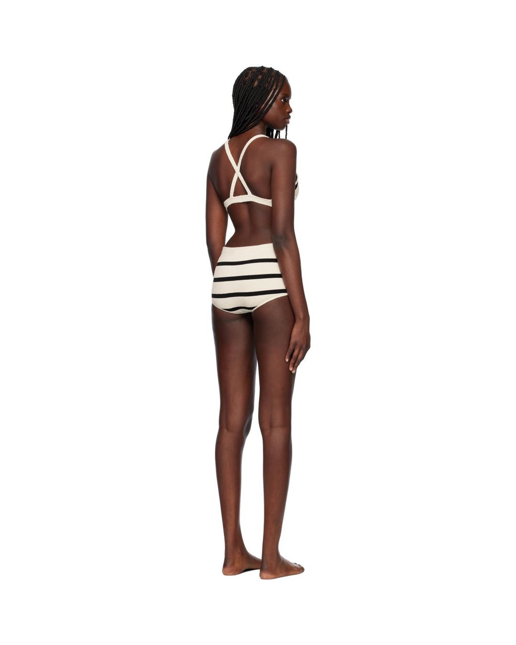 Moncler Black Off- & Knit Bikini