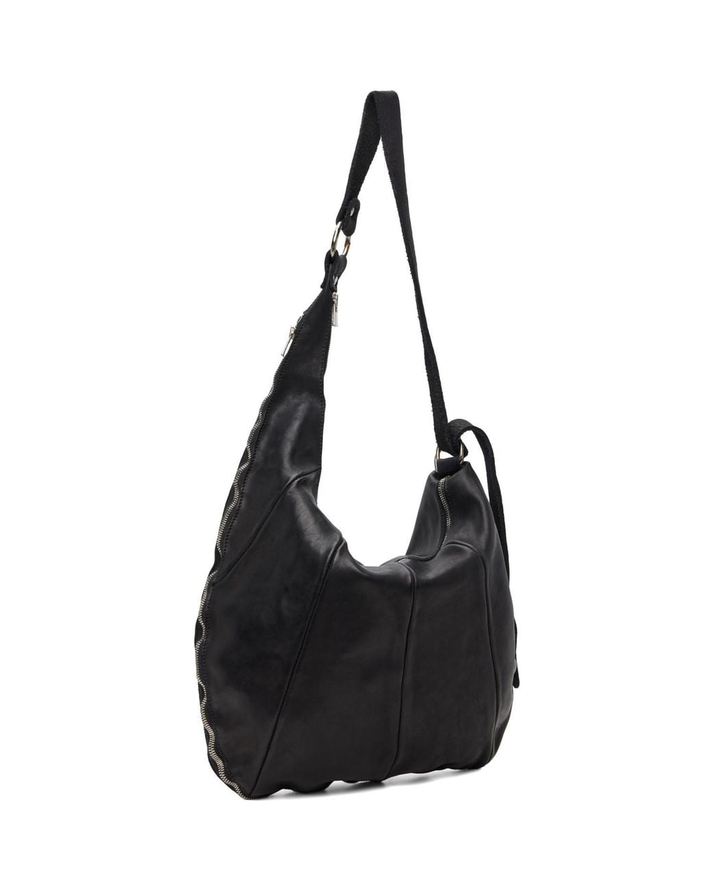 Guidi Black Leather Bag for men