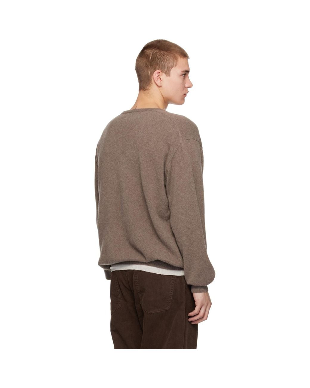 Pull En Cachemire À Col En V Ssstein pour homme en coloris Brown