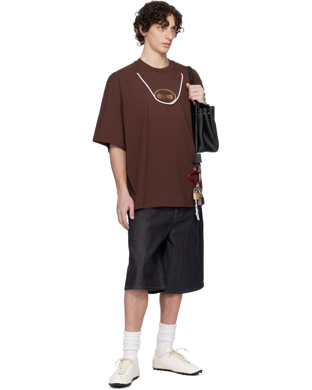 【関税込み】ABRA ブラウン 'Abra Paris' Tシャツ Abra Paris' T-Shirt in Brown for Men | Lyst