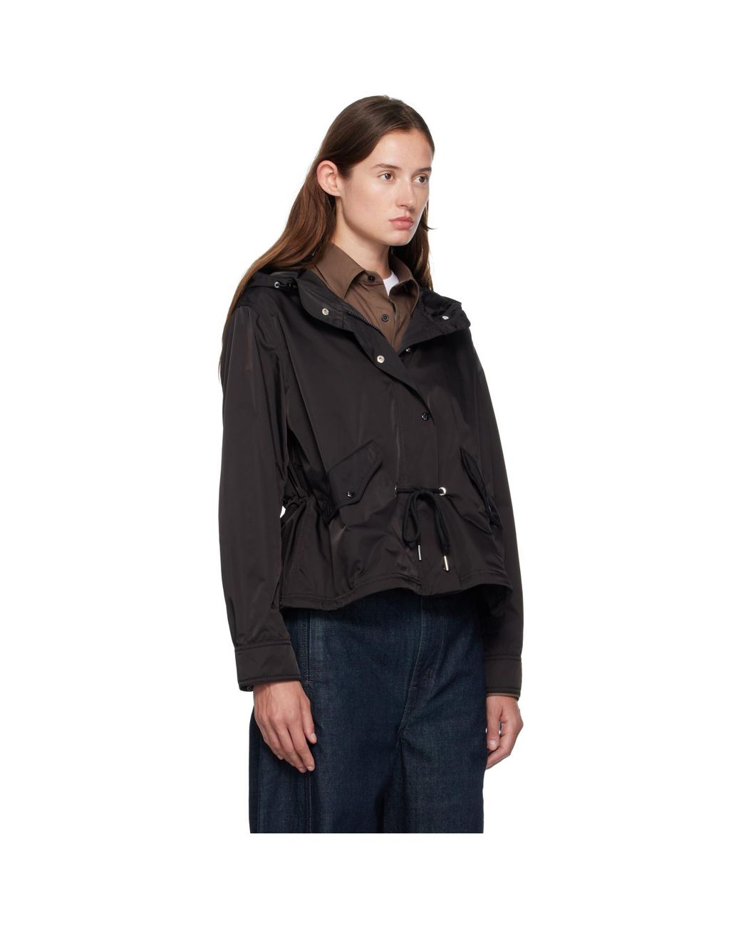 Moncler Black Noizay Hooded Parka Jacket