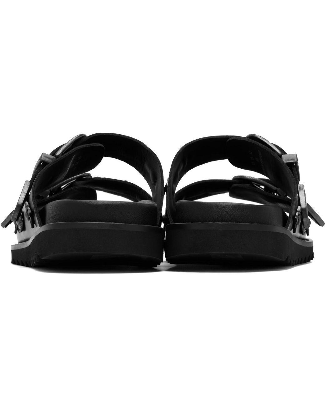 Toga Virilis Black Ssense Exclusive Aj830 Sandals for men