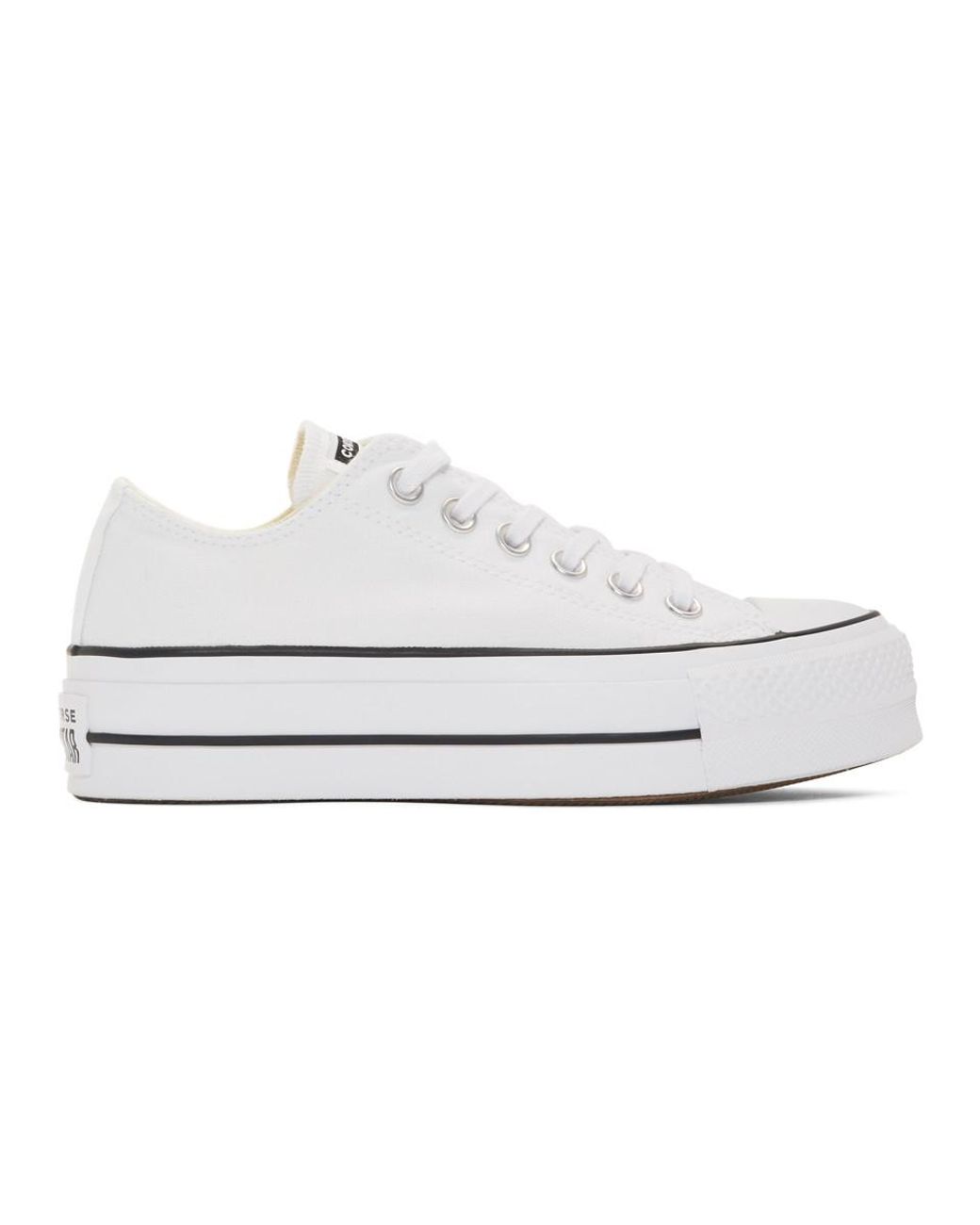 converse white chuck taylor all star lift low sneakers