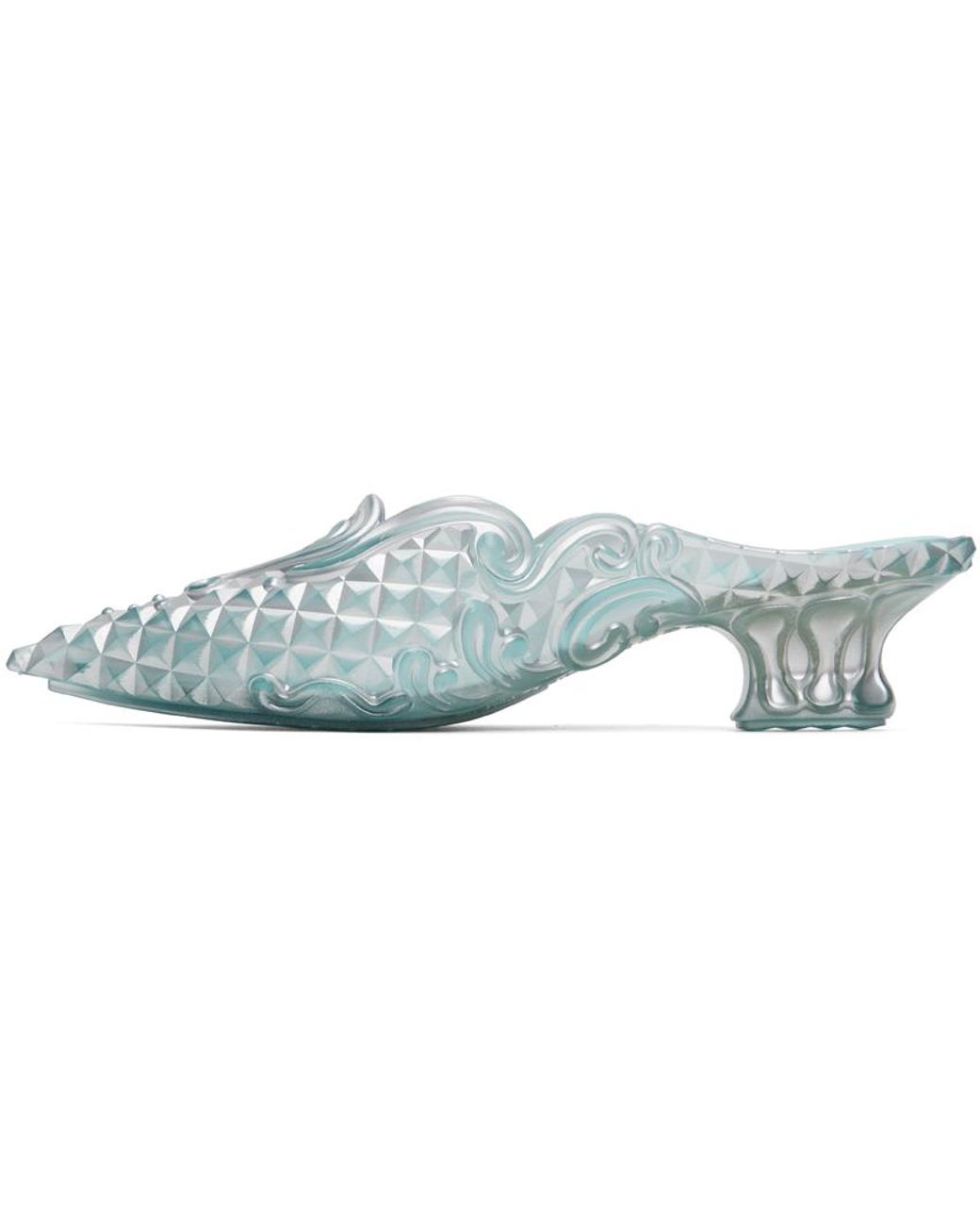 Y. Project Silver Melissa Edition Melissa Point Mules in Green
