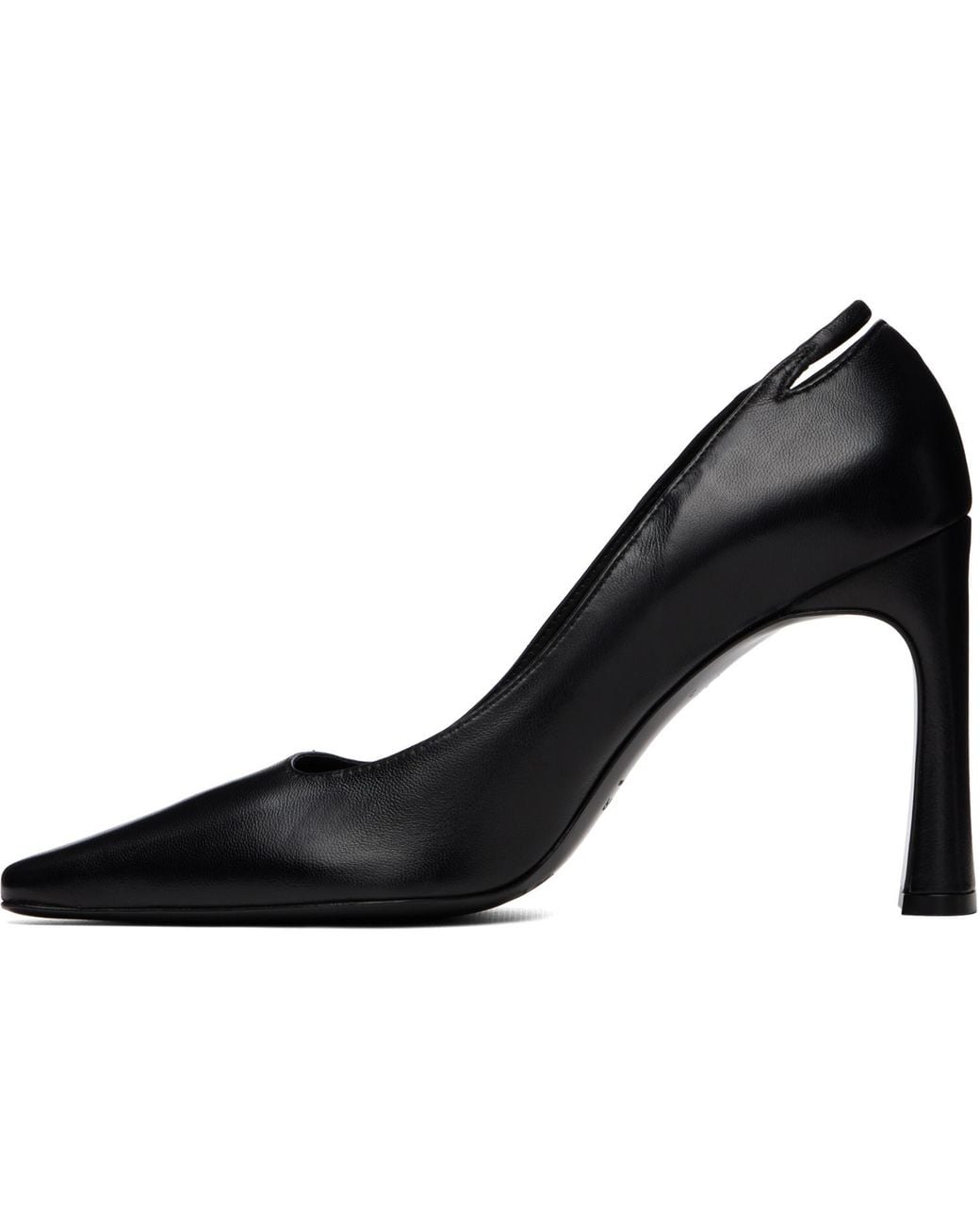 By Far Black Diva Heels