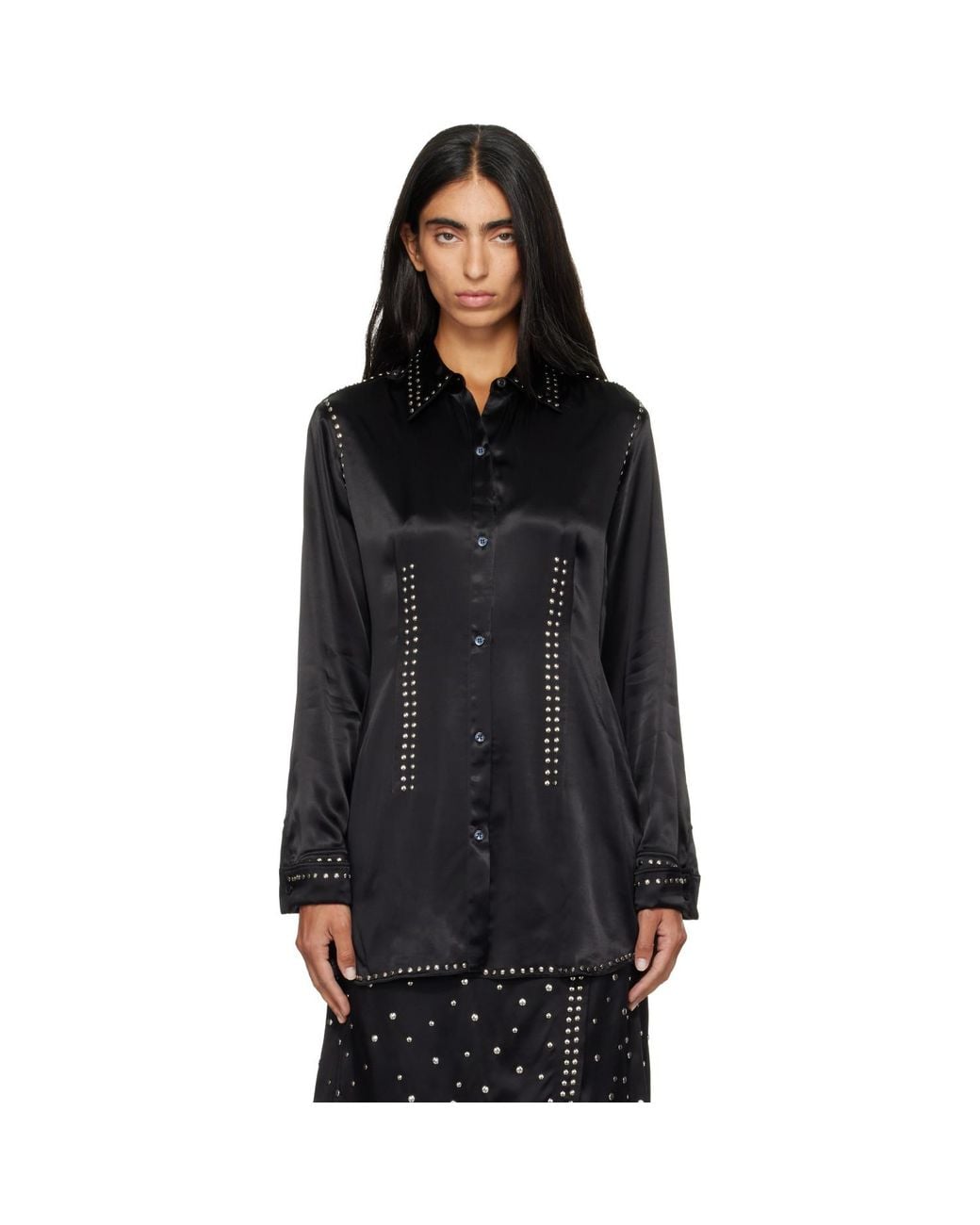 Wales Bonner Black Mystic Shirt