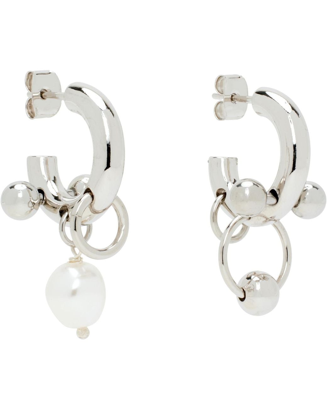 Justine Clenquet Metallic Lisa Earrings