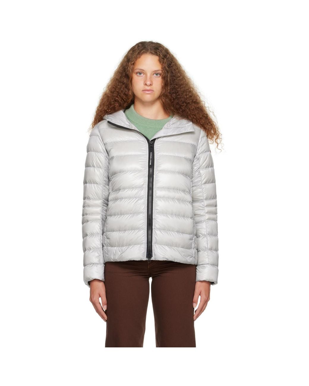 Canada Goose White Silver Cypress Down Jacket