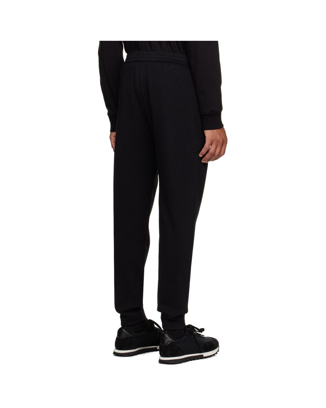 The Row Black Edgar Sweatpants for men