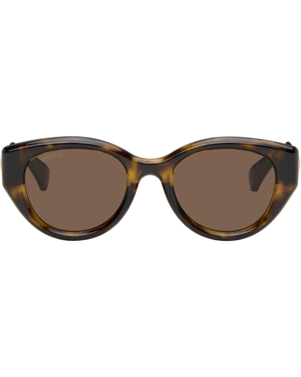 Gucci Black Low Nose Bridge Fit Sunglasses