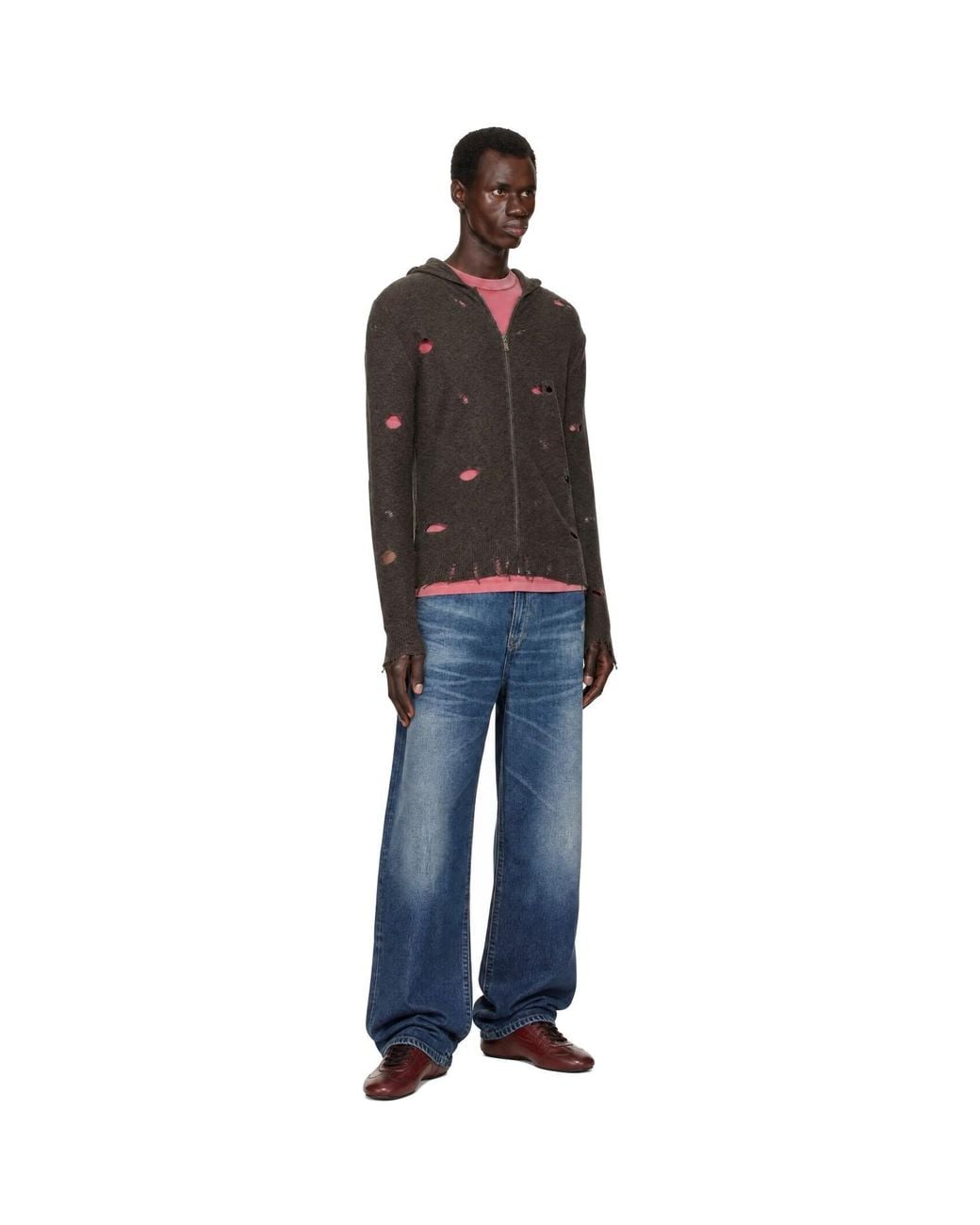 GIMAGUAS Black Mike Zip Up Jacket for men