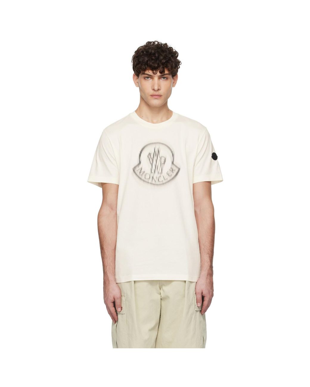 Moncler Multicolor Off- S/s T-shirt for men