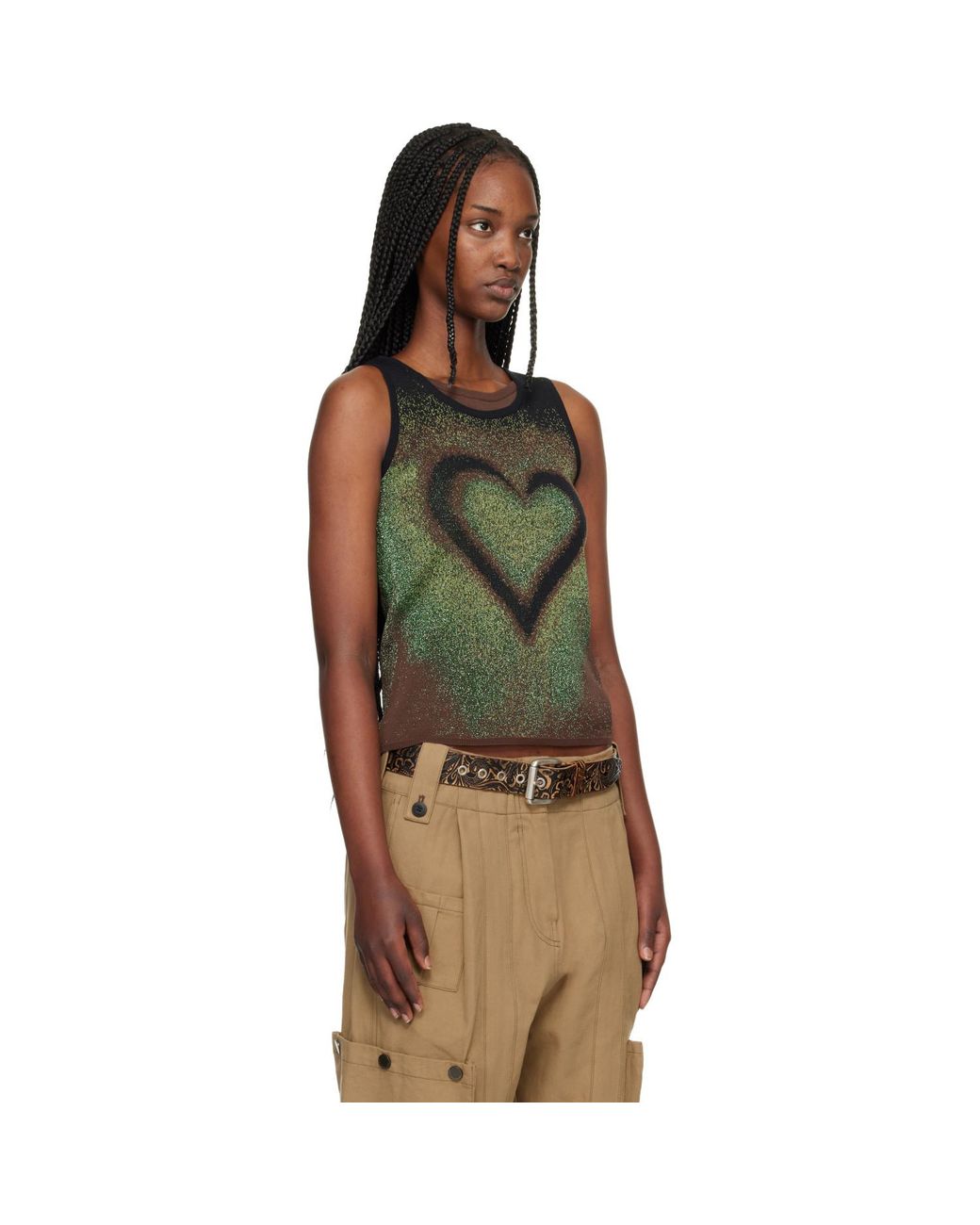 ANDERSSON BELL Multicolor Airbrush Love Tank Top