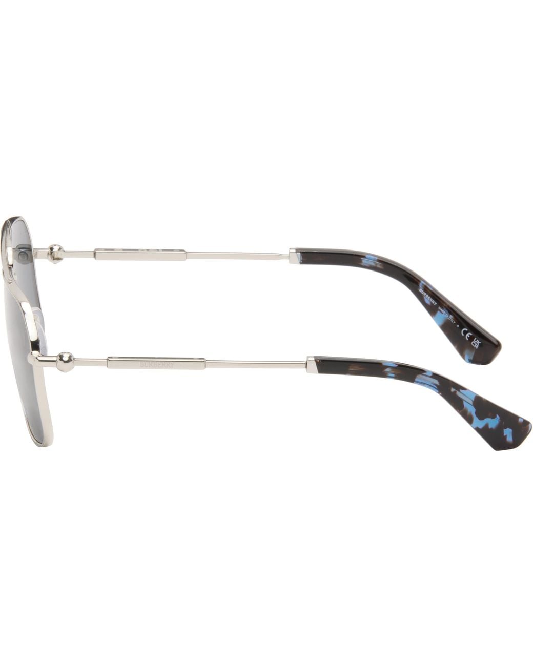 Burberry Black Metal Sunglasses for men