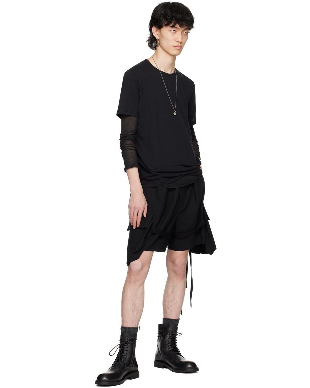 【関税込み】Ann Demeulemeester Algot Crow シングルピアス Ann Demeulemeester: Algot Crow Single Earring | SSENSE