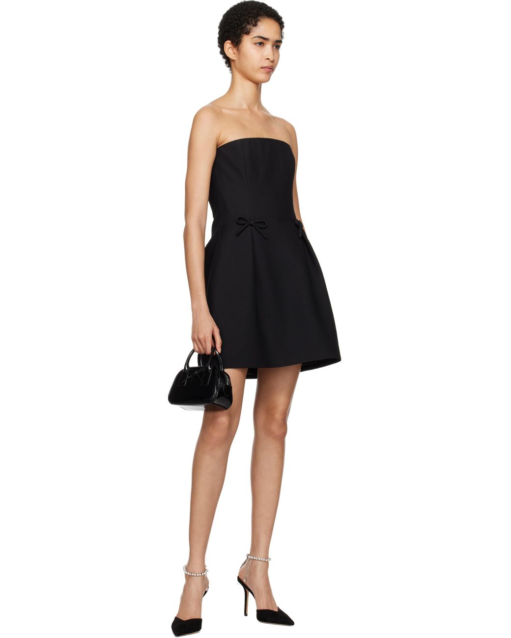 靴 JIMMY CHOO Saeda100 BLACK Black Suede Pumps with Crystal Embellishment | SAEDA 100