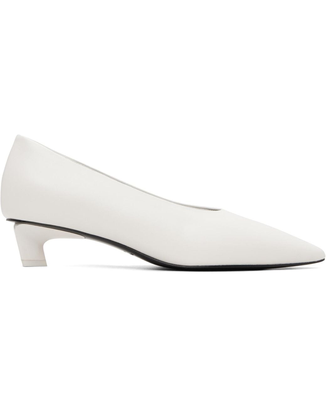 Rag & Bone White Paloma Leather Heels