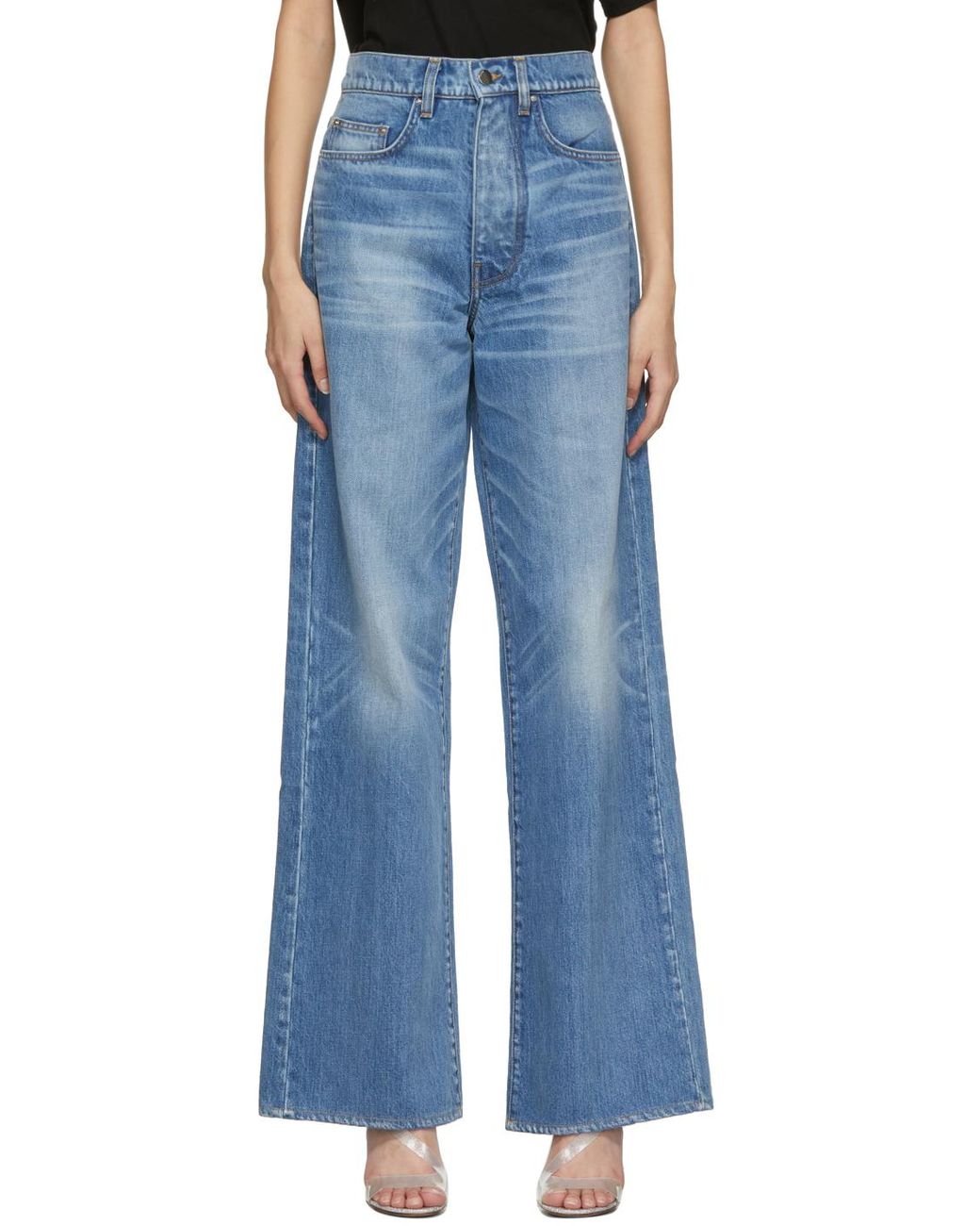Amiri Denim Indigo baggy Jeans in 70's Indigo-14 oz it (Blue) | Lyst