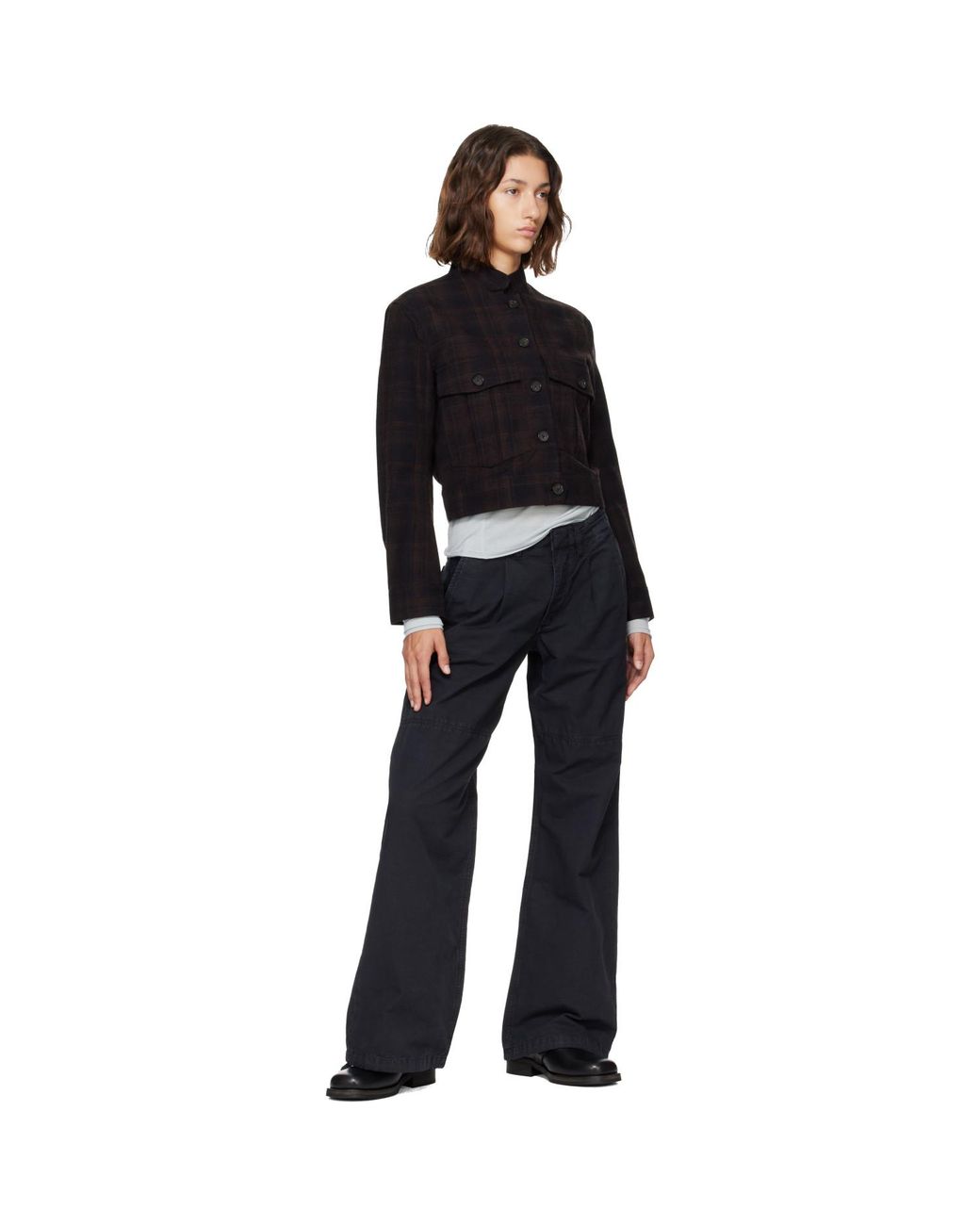 Jeanerica Black Lee Check Jacket