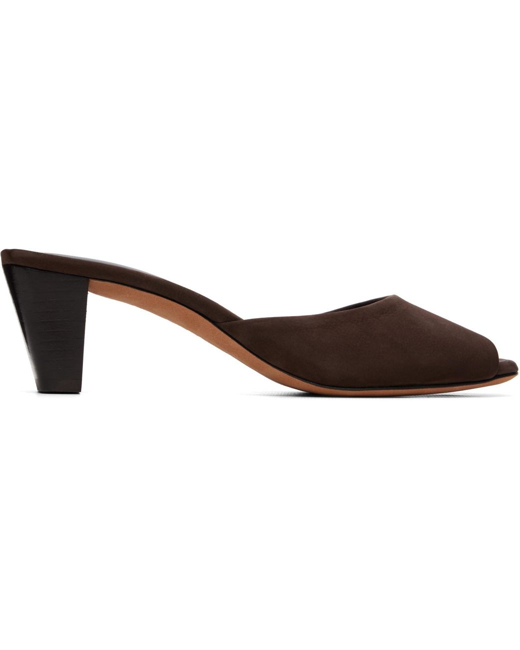 Jude Brown Ease Mule Heeled Sandals