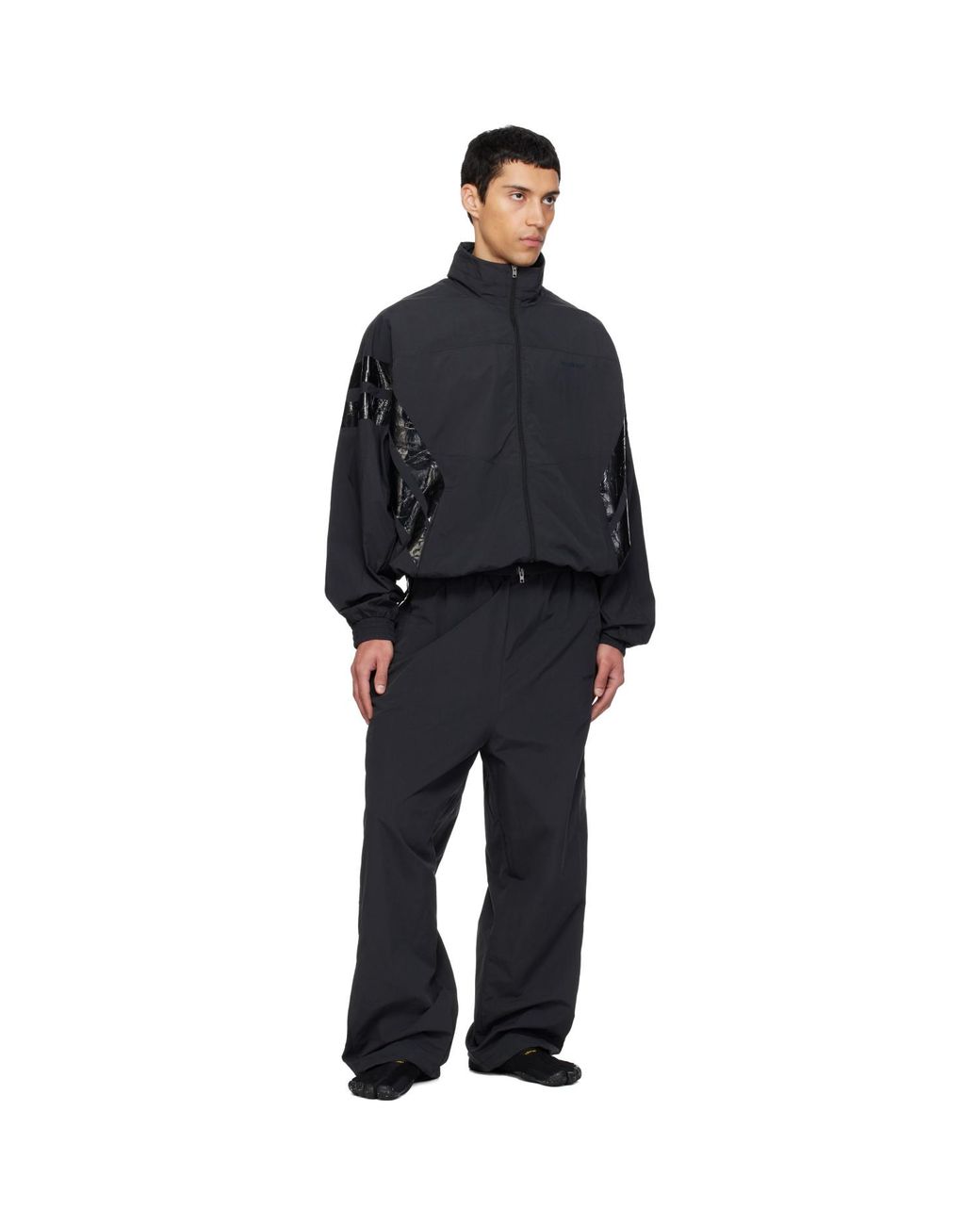 Vetements Black Taped Track Pants for men
