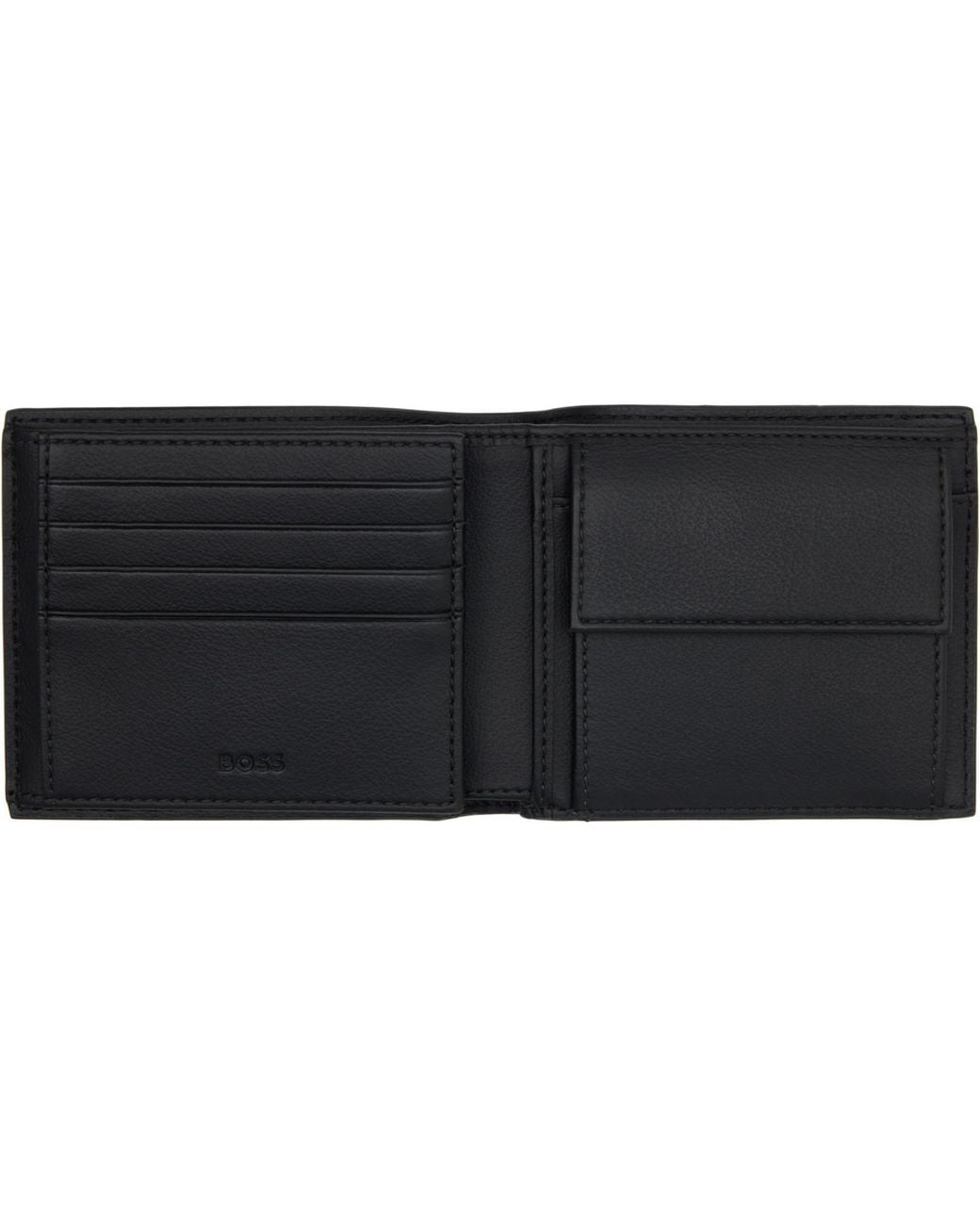 Boss Black Trifold Wallet for men