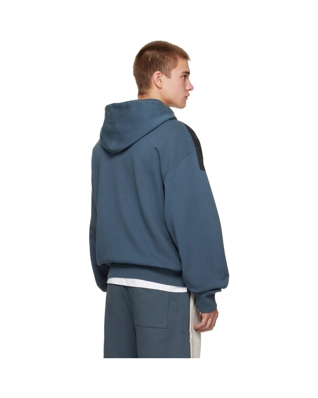 Off-White c/o Virgil Abloh Blue Negative Big Bookish Regular Hoodie for men