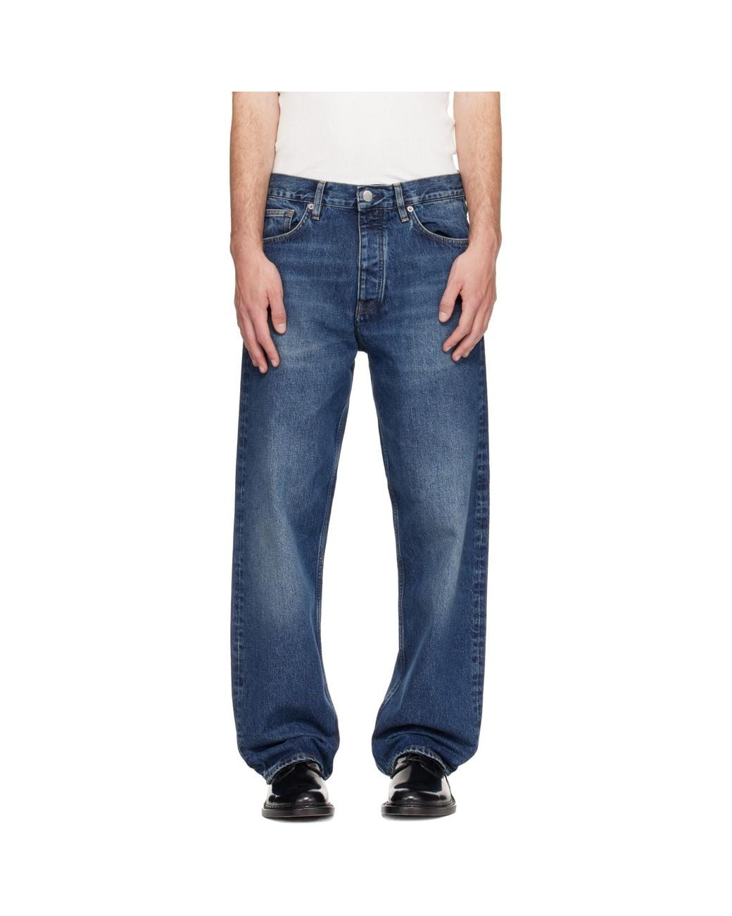sunflower Blue Loose Jeans for men