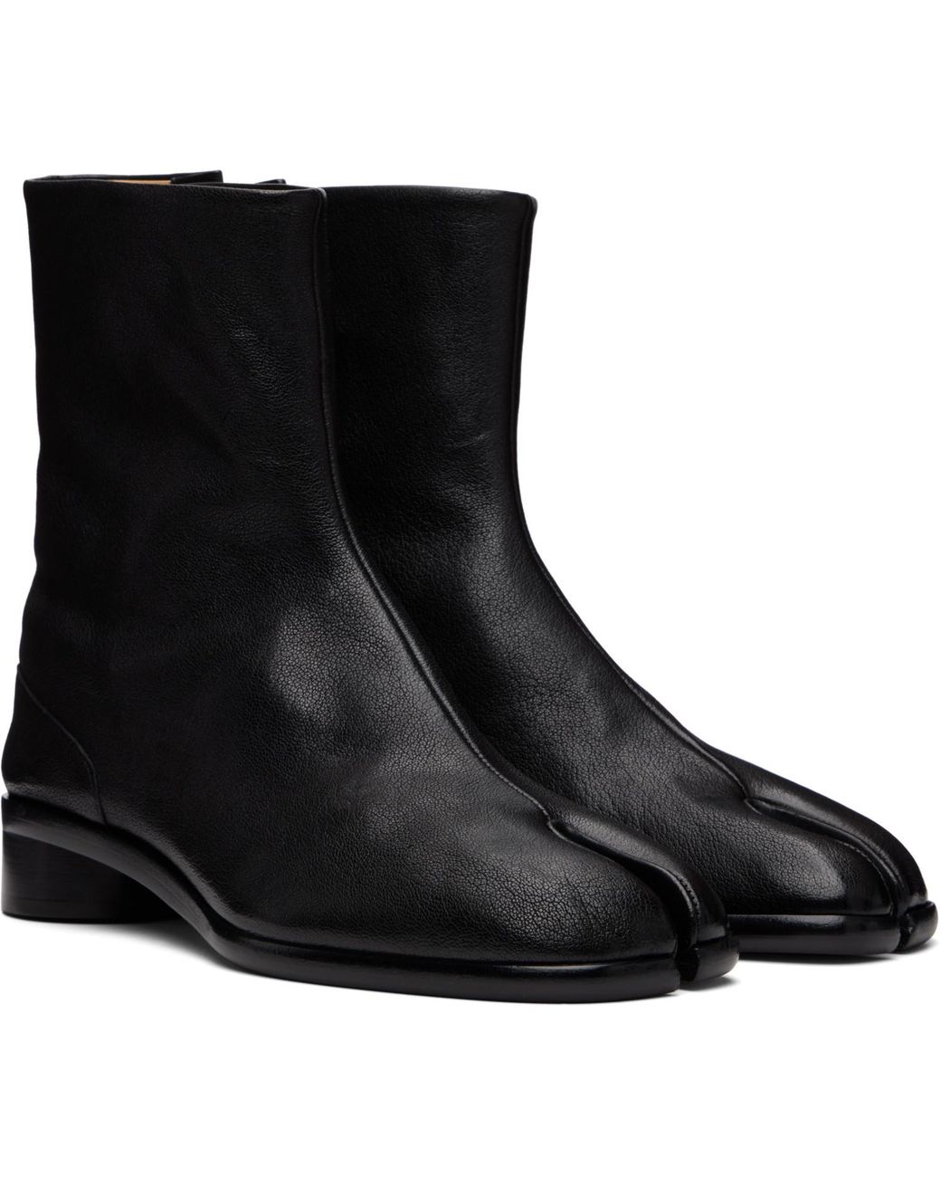 Maison Margiela Black Tabi Ankle Boots for men