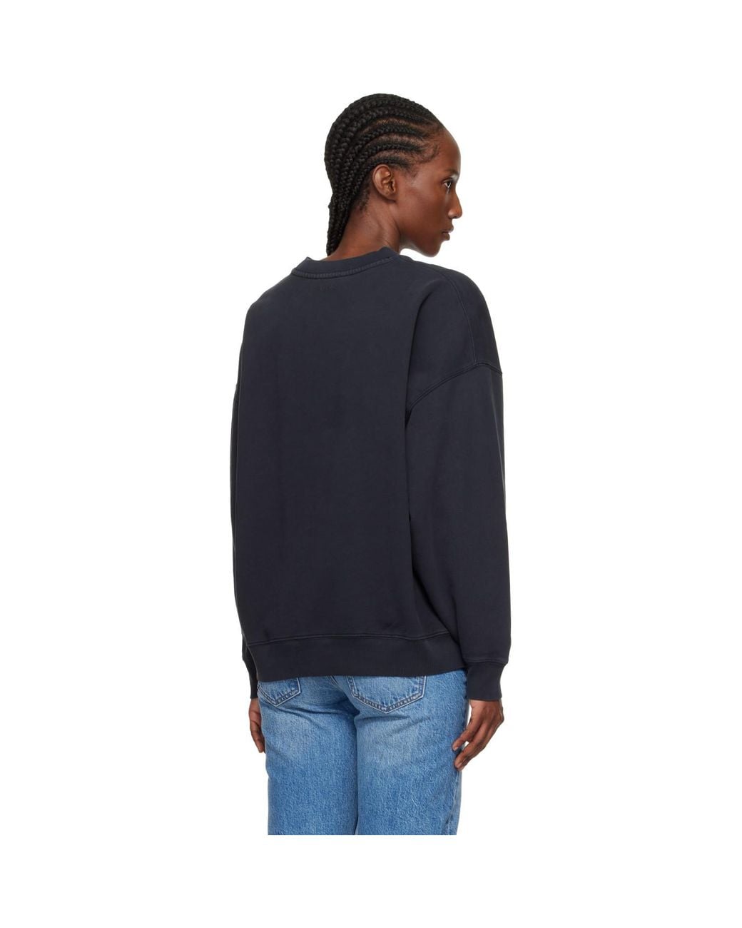 Anine Bing Blue Miles Tiger Sweatshirt