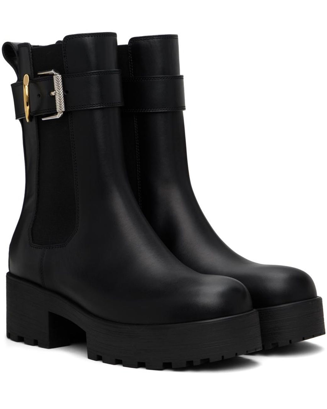 ショートブーツ・ブーティ Givenchy Voyou Black Leather Ankle Chelsea Boot Givenchy | Voyou black chelsea boots | Savannahs