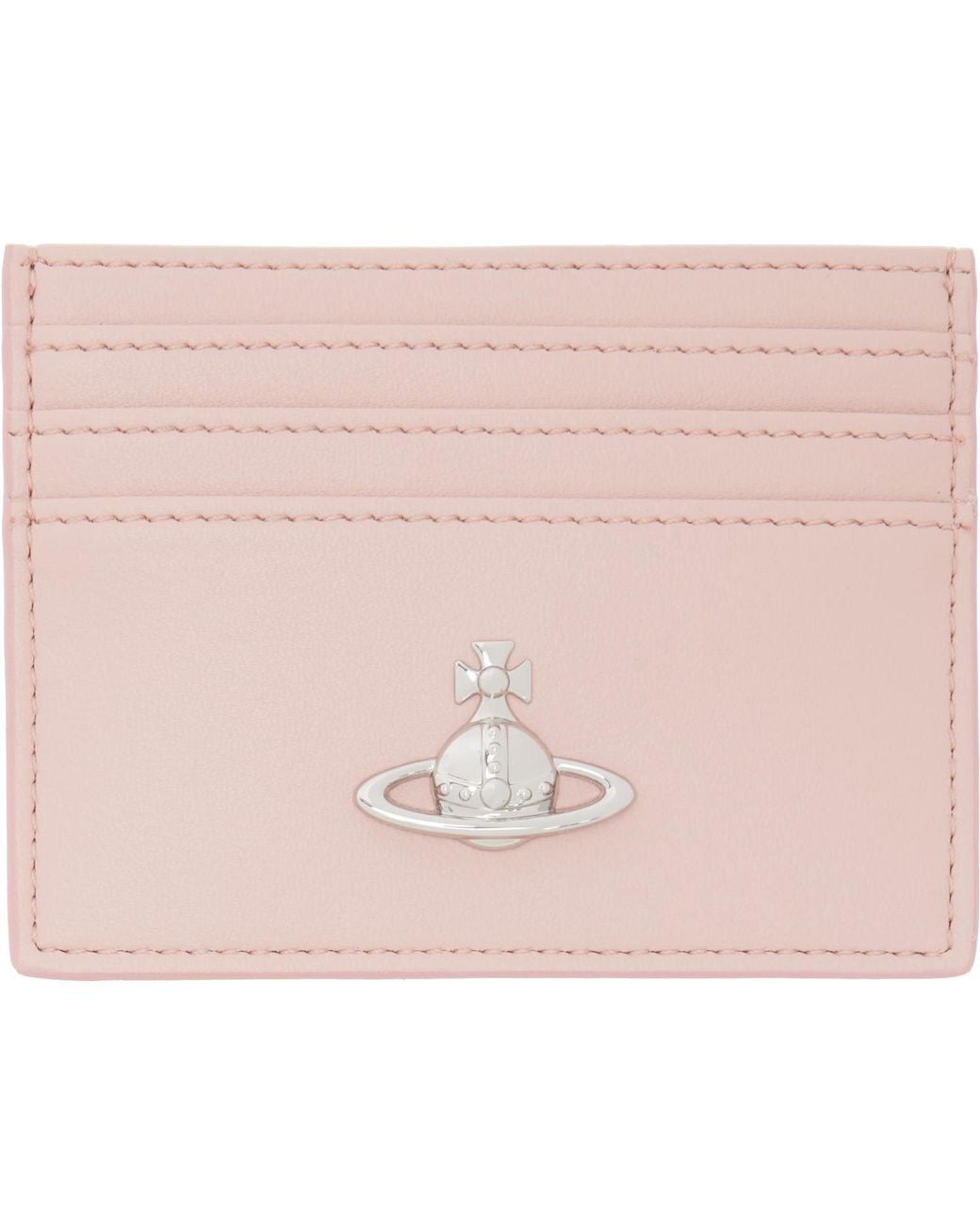 Vivienne Westwood Pink Flat Card Holder for men