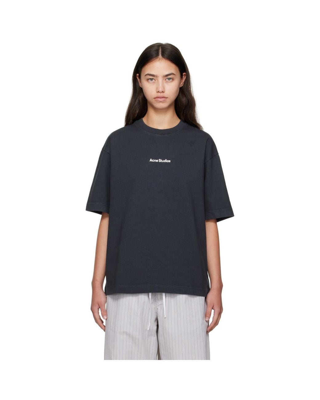 Acne Black Logo T-Shirt