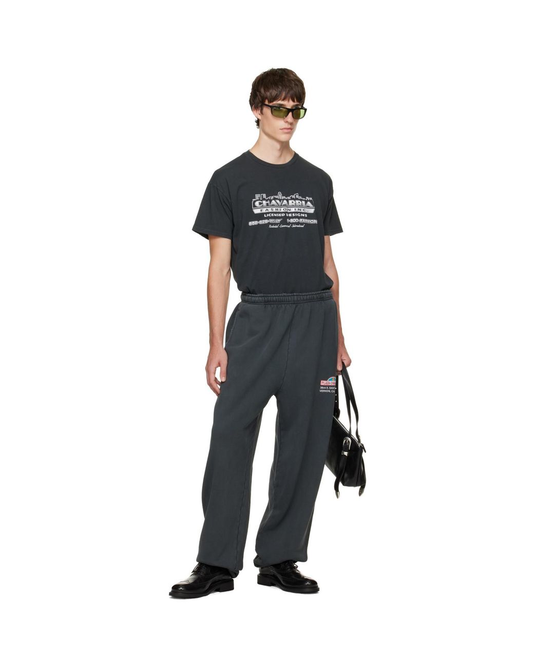 Willy Chavarria Black 'Chavarria Licensed Designs' Easy T-Shirt for men