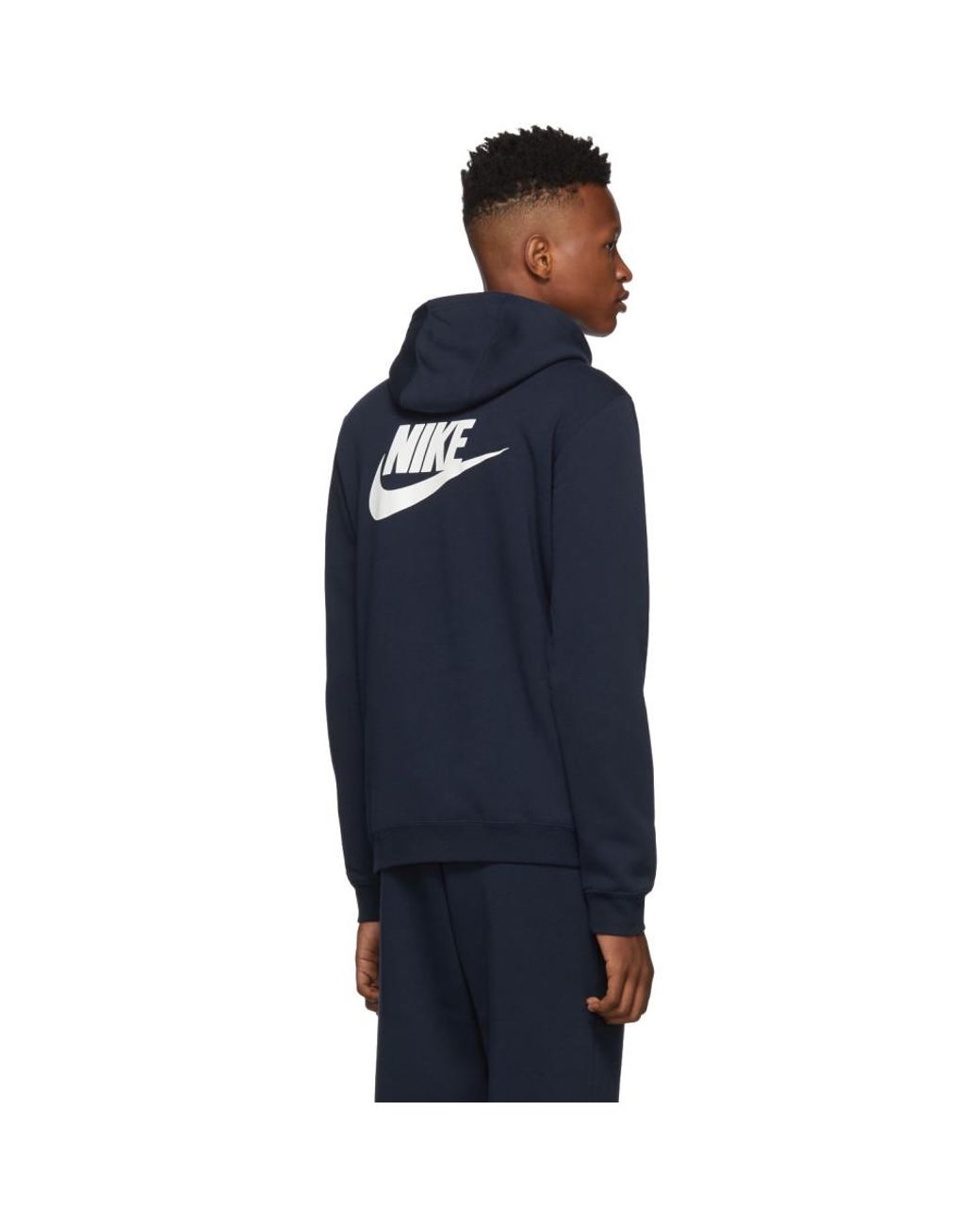 Nike Navy Stranger Things Edition Hawkins High Hoodie in Blue for Men | Lyst