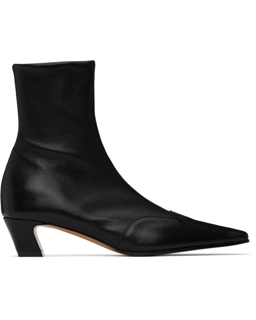 Khaite Black Nevada Stretch Low Boots