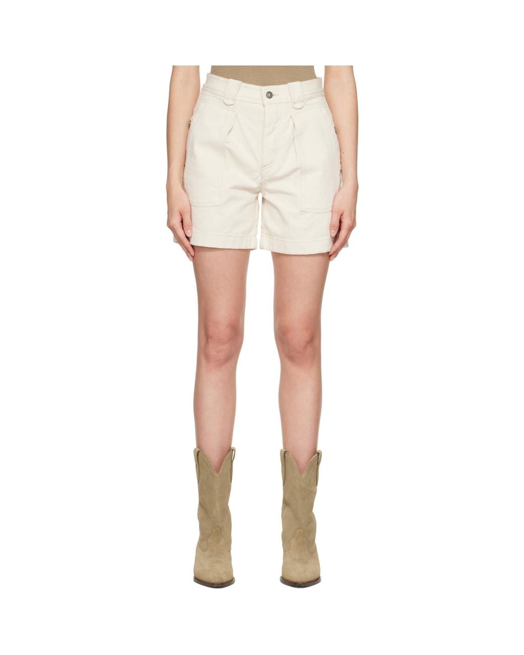 Isabel Marant White Off- Eveja Shorts