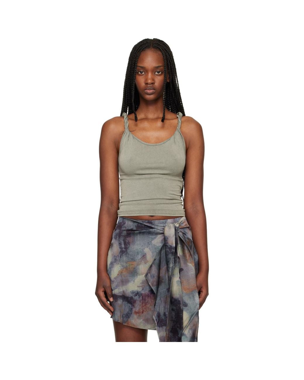 DIESEL Black T-Twy-S1 Tank Top